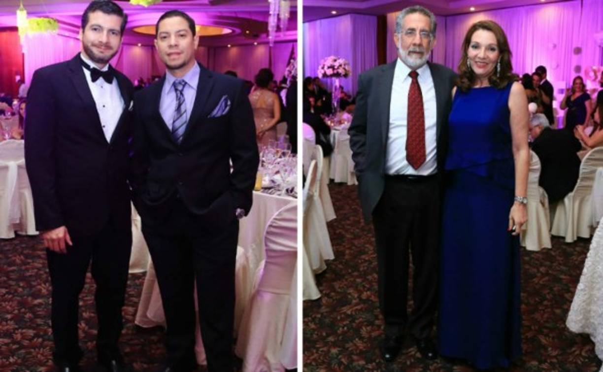 Kike Boquín y Leo Medrano con George y Cotty Kattán .