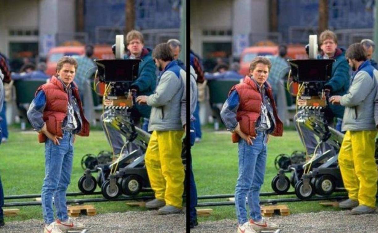 En la preparación de una de las escenas.