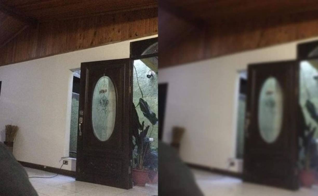 Con lentes (izquierda) sin lentes (derecha).