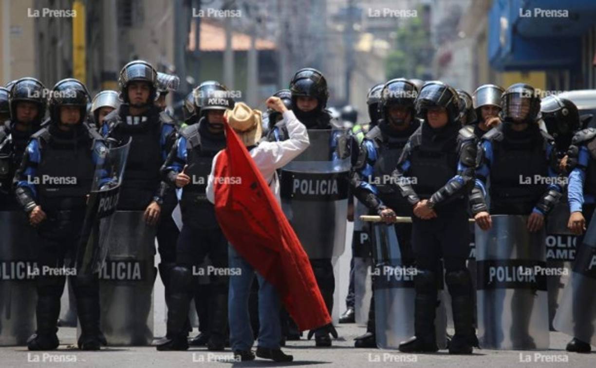 Simpatizantes de Libreparticiparon de la movilización obrera del Primero de Mayo.
