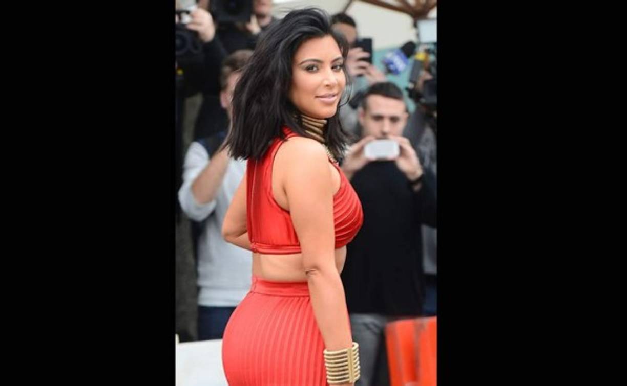 Kim sí que mostró su mejor ángulo.
