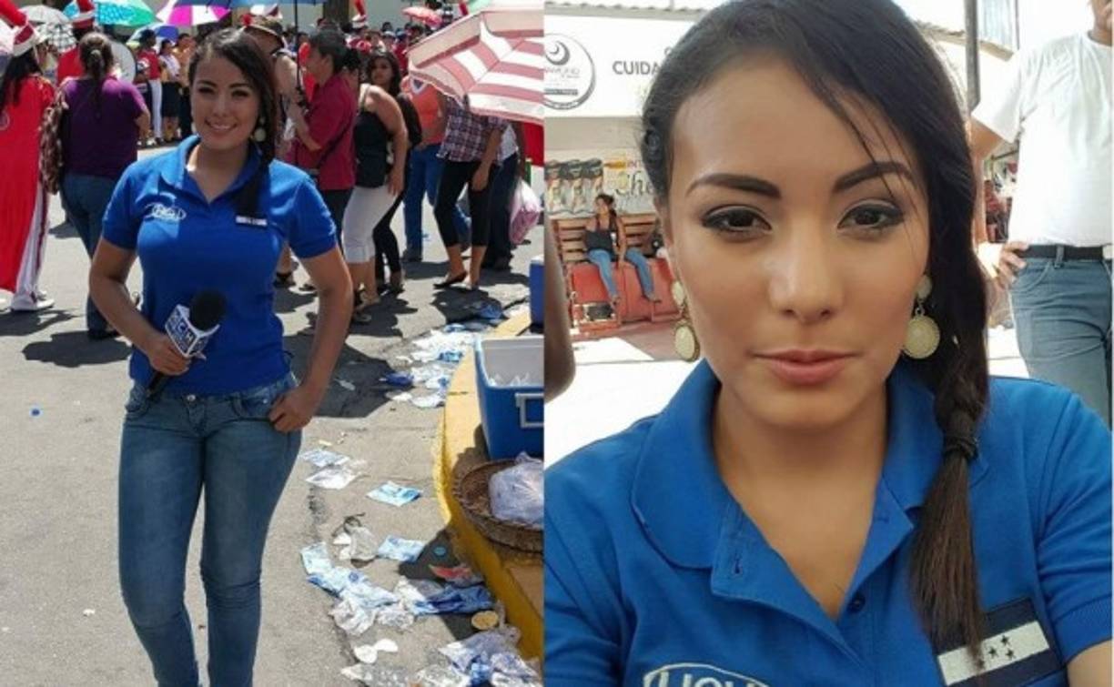 En medio de los desfiles, Elsa Oseguera aprovecha las oportunidades para hacerse selfies.