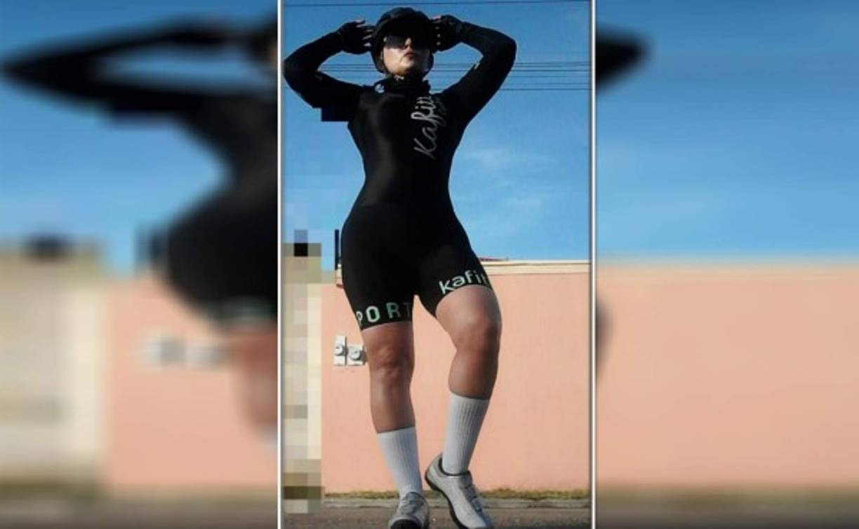 La atleta de 43 años de edad fue impulsada por el aire y cayó a unos diez metros sobre el pavimento, de donde fue impactada por el pesado automotor.