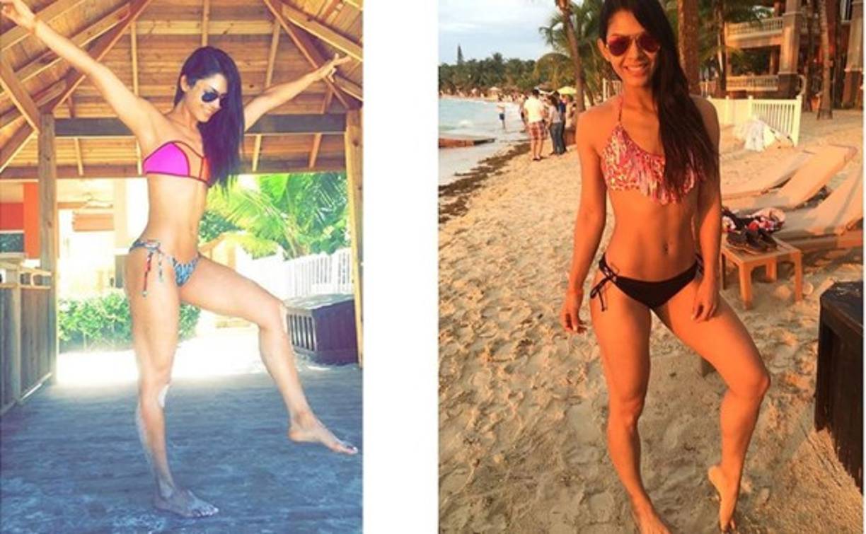 Loren compartió en su Instagram fotos de sus vacaciones de Octubre en Roatán, Honduras.