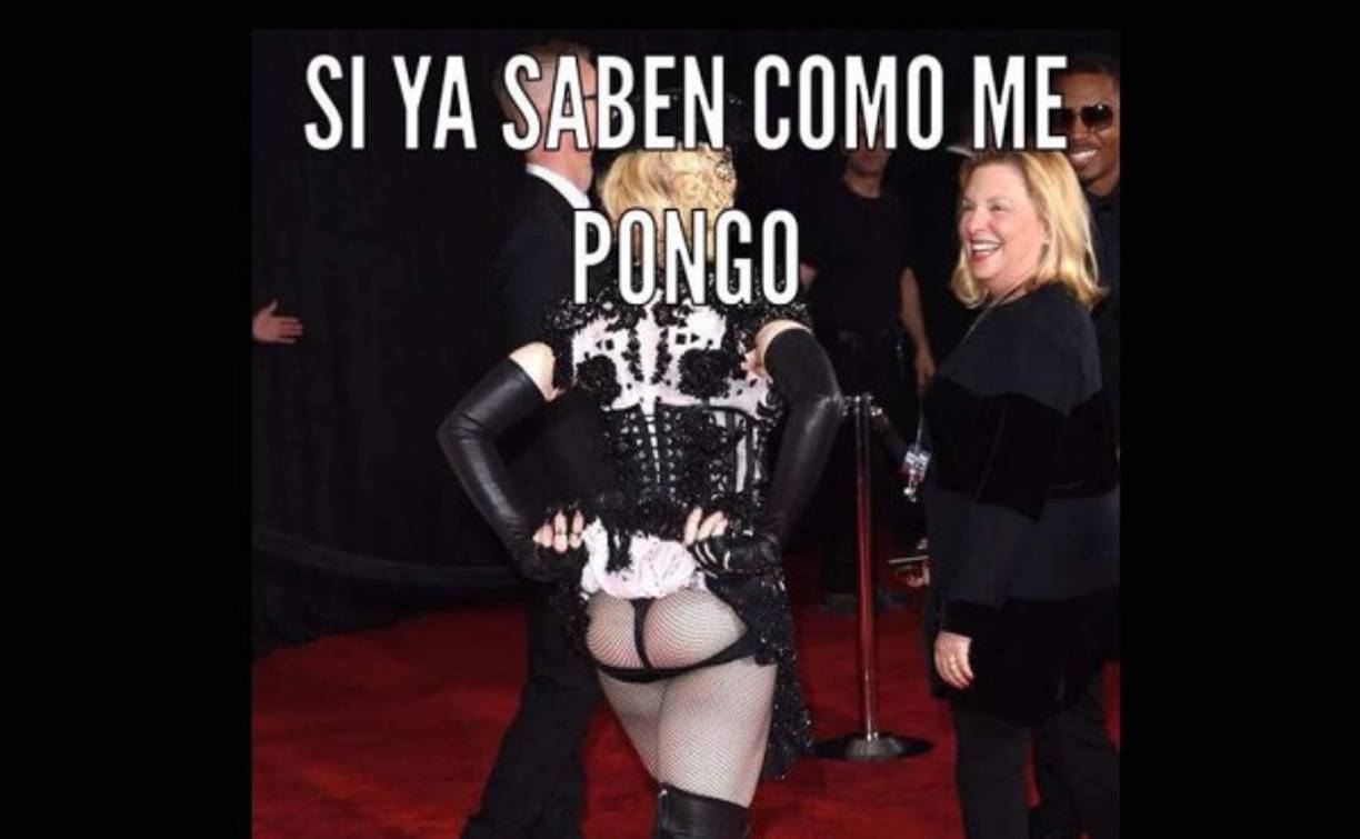 Madonna no le importó que le vieran su trasero.