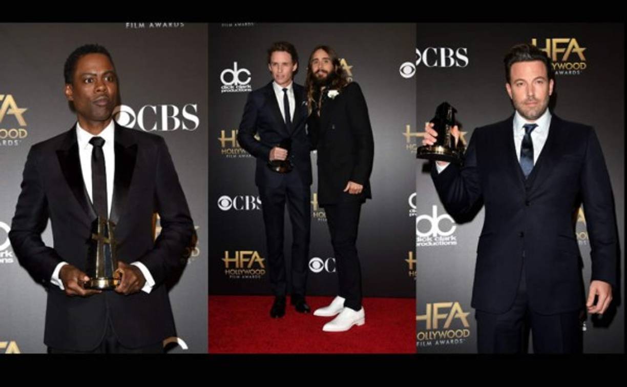 Jared Leto y Eddie Redmay. Chris rock y Ben Affleck.