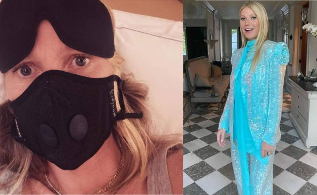 La actriz Gwyneth Paltrow también tiene colgado en su red social una imagen en la que aparece en un avión camino de París con una mascarilla negra, una imagen que acompaña con el texto. '¿Paranoico?, ¿Prudente?, ¿Pánico?... Mantente a salvo. No des la mano. Lava las manos con frecuencia'.<br/>