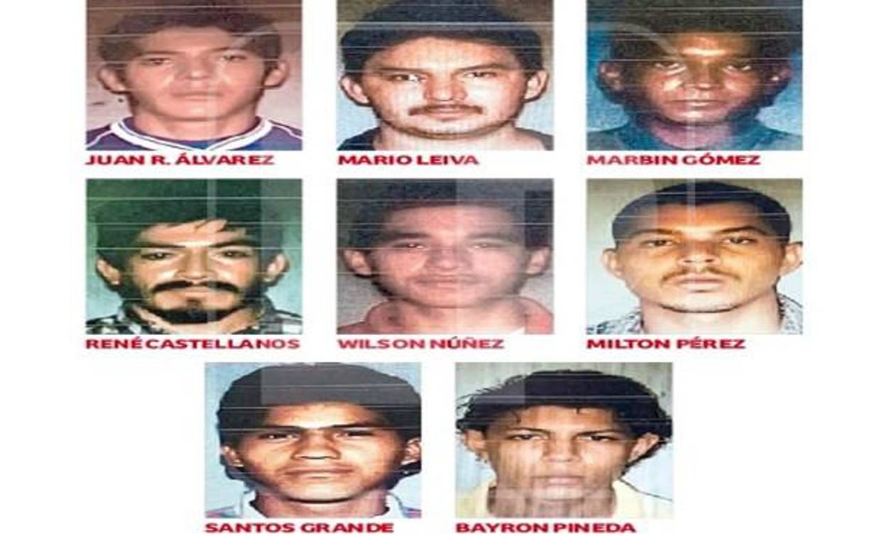 Ellos son algunos de los muertos en El Porvenir.