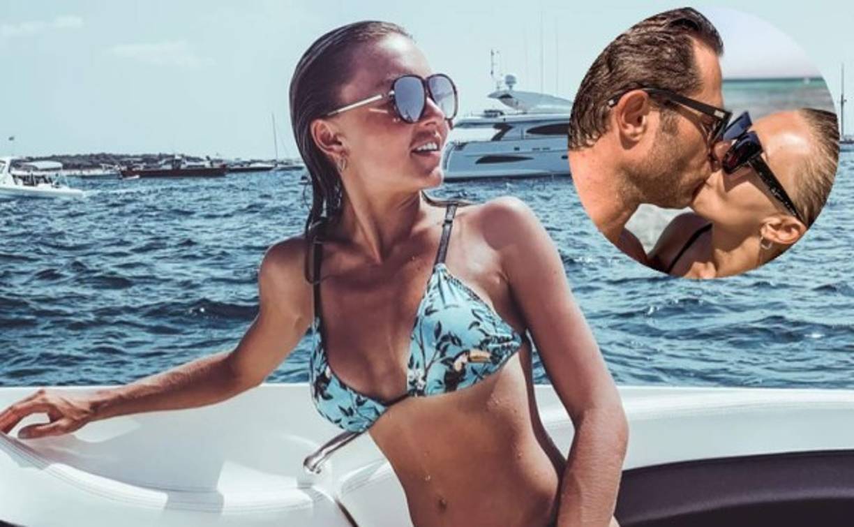 La famosa pareja de actores de telenovela han disfrutado del verano europeo en Ibiza, España.