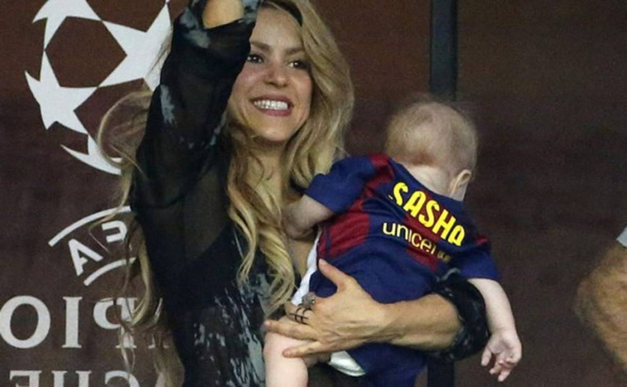 Shakira con su bello Sasha.