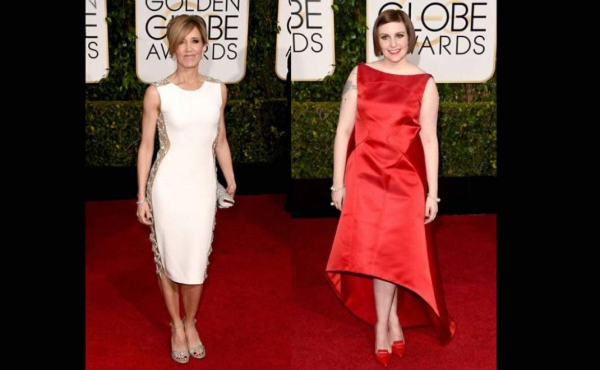 Felicity Huffman y Lena Dunham.