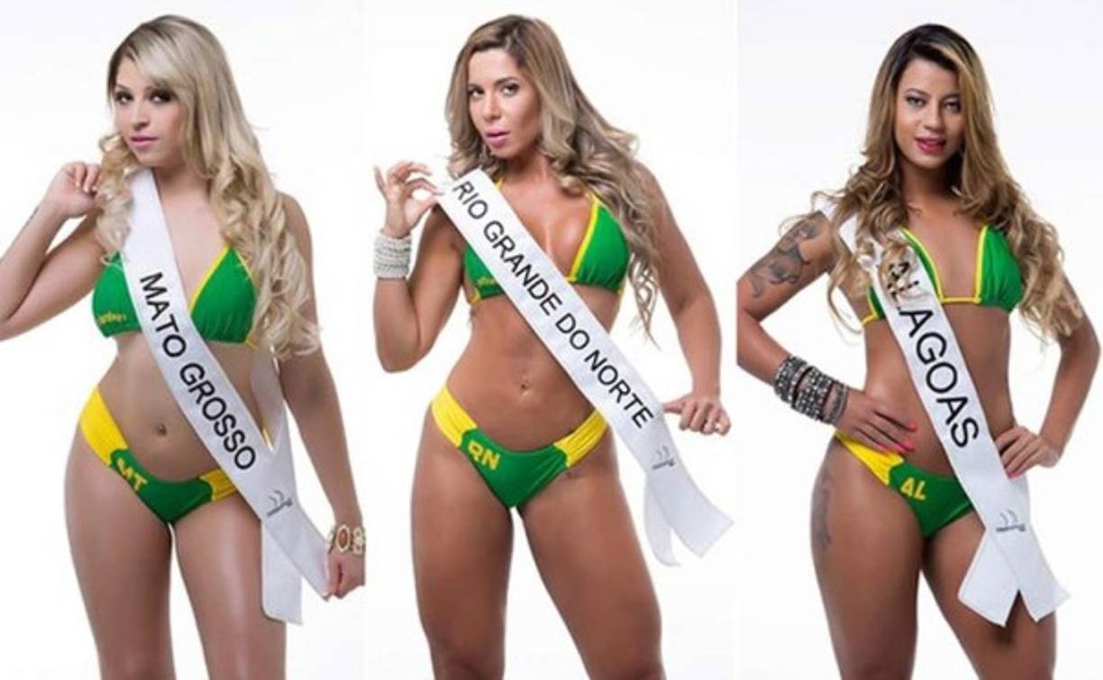 Fernanda Paulino de Mato Gross, Cris Moreno de Rio Grande del Norte y Milena Ramos de Alagoas.