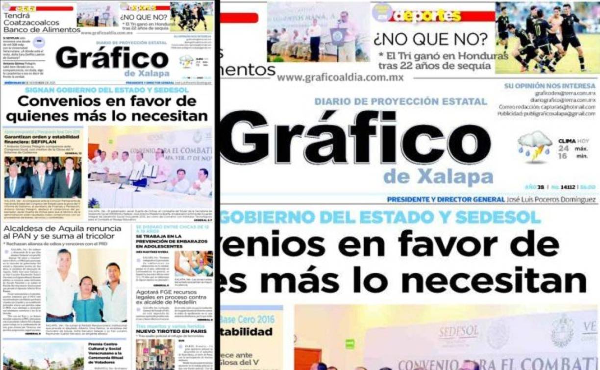 Diario el Gráfico: '¿No que no?', 'El Tri ganó tras 22 años de sequía'