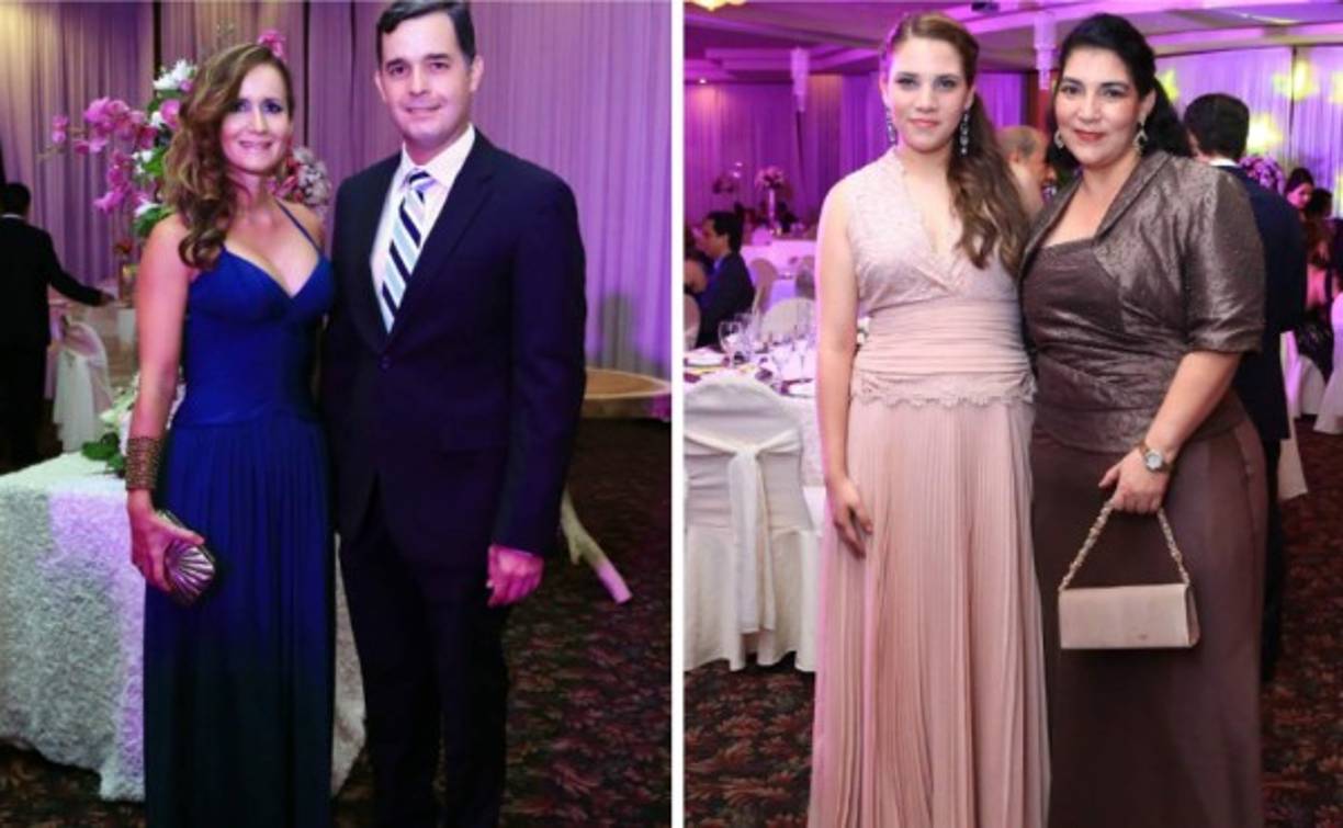 Yanira y Sergio Bendaña con Andrea y Flor Poujol.