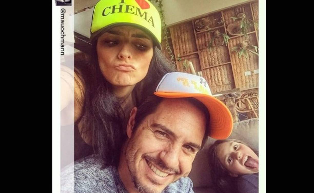 Mauricio, muy contento, también recibió la visita de su hija Lorenza.