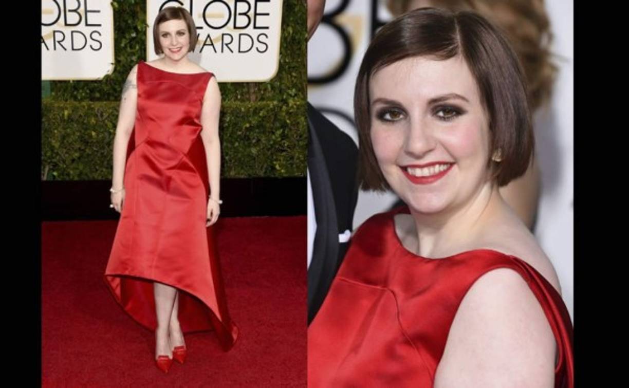 Flaco favor le hizo Lena Dunham a Zac Posen, su vestido parecía un disfraz de campana Disney.