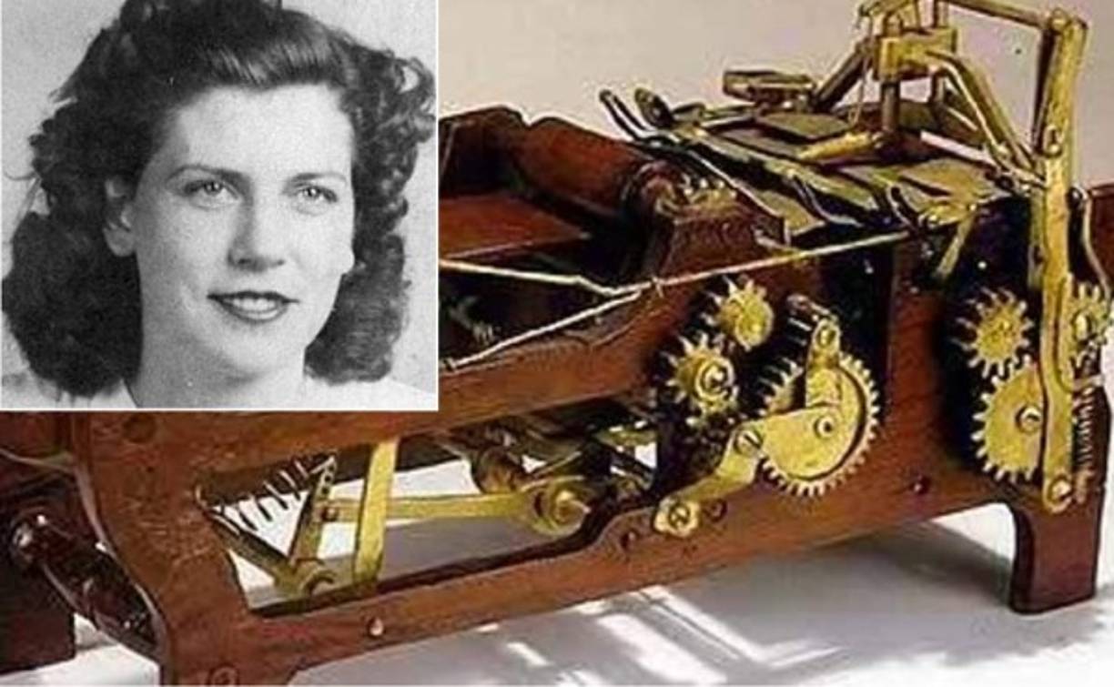 Margaret Knight. Inventó la máquina de bolsas de fondo cuadrado. Charles Anan, un maquinista intentó robar su trabajo argumentando que una invención tan brillante no podría haber sido inventada por una chica.
