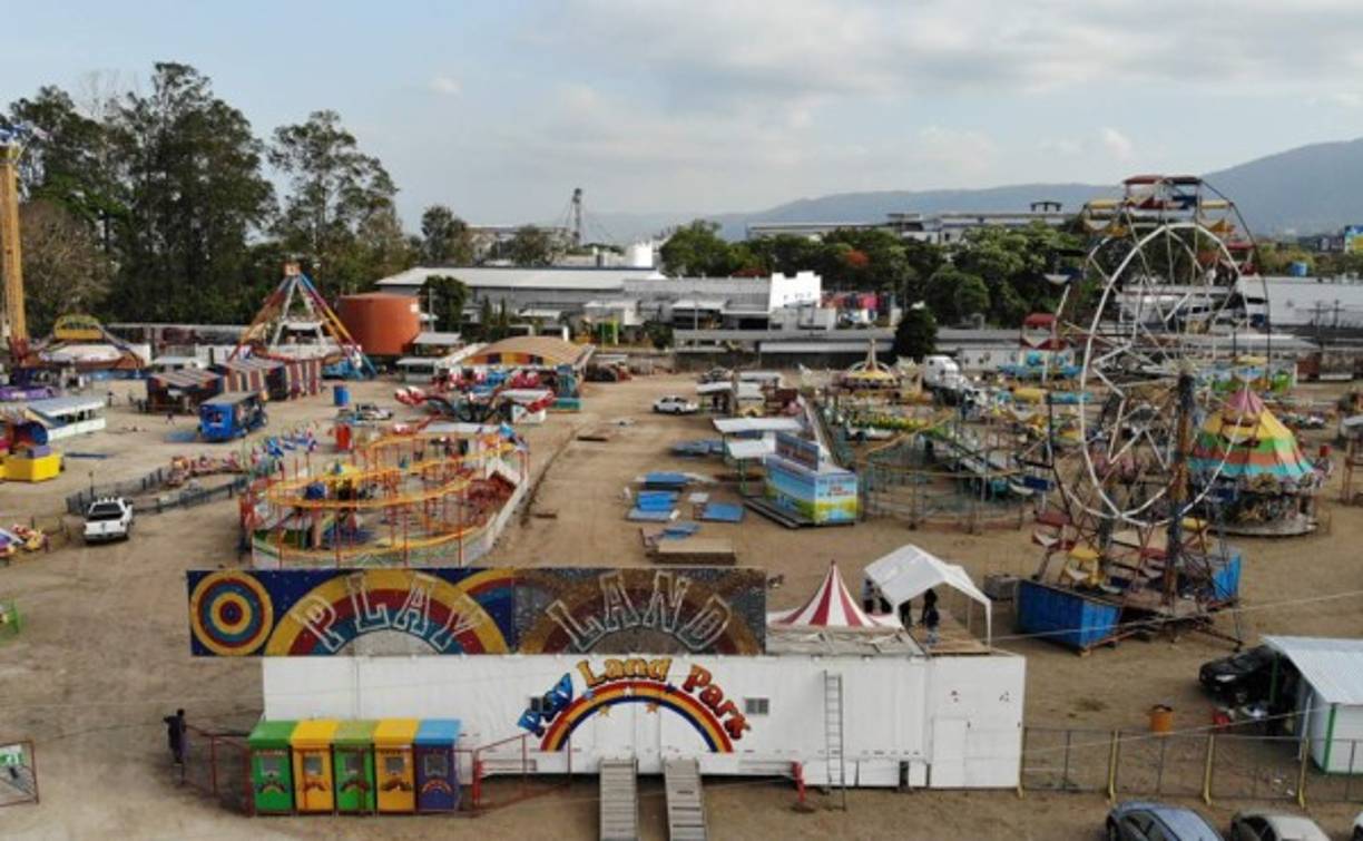 Los juegos son conocidos como Play Land Park y están a la espera de miles de personas en los próximos 15 días restantes en San Pedro Sula.
