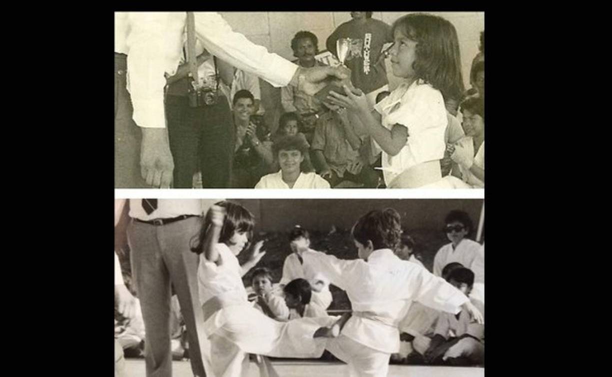 A los 4 años comenzó con taekwondo y lo practicó por 24 años. Fue cinco veces campeona de Centroamérica, competidora mundialista, dos veces subcampeona de Centroamérica y el Caribe.