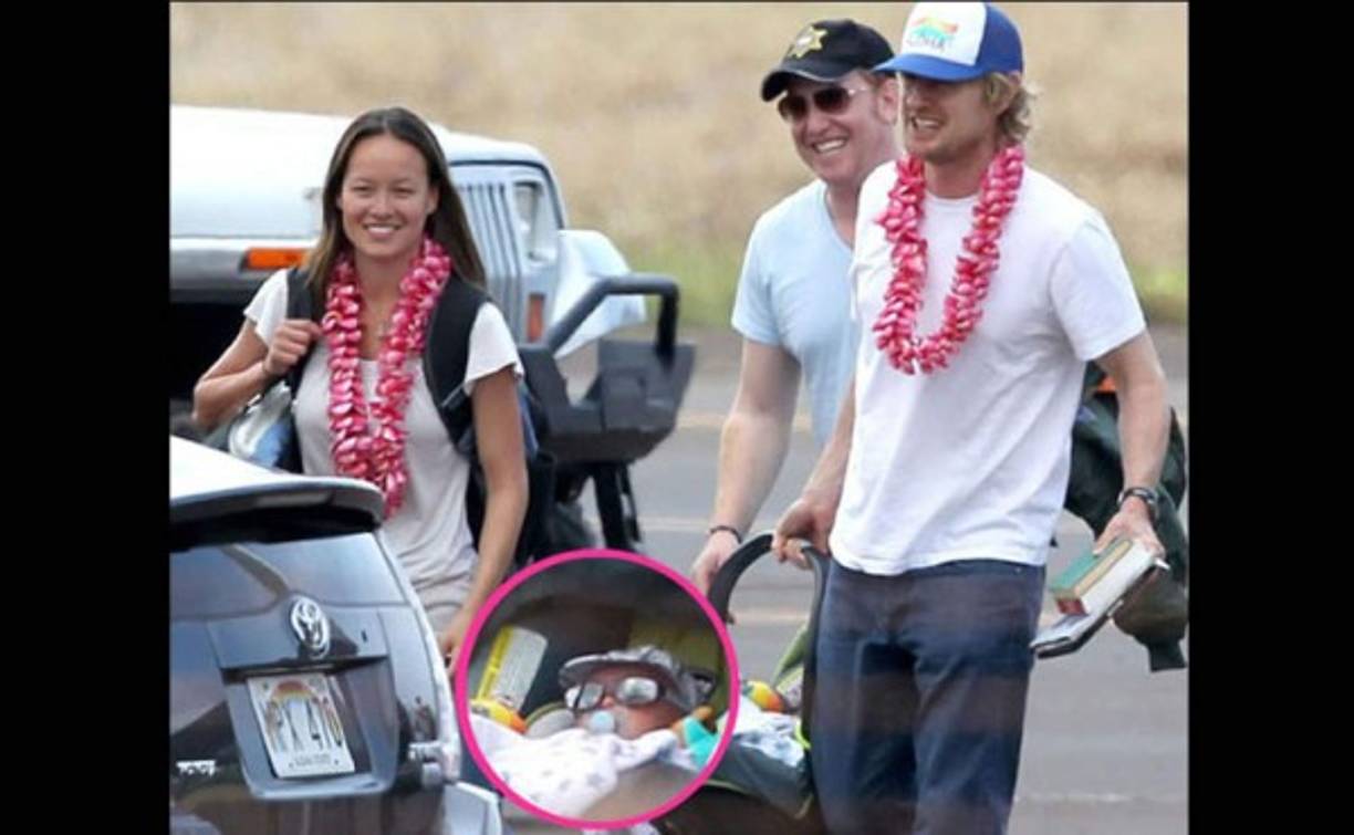 Owen Wilson con la pequeña Finn.