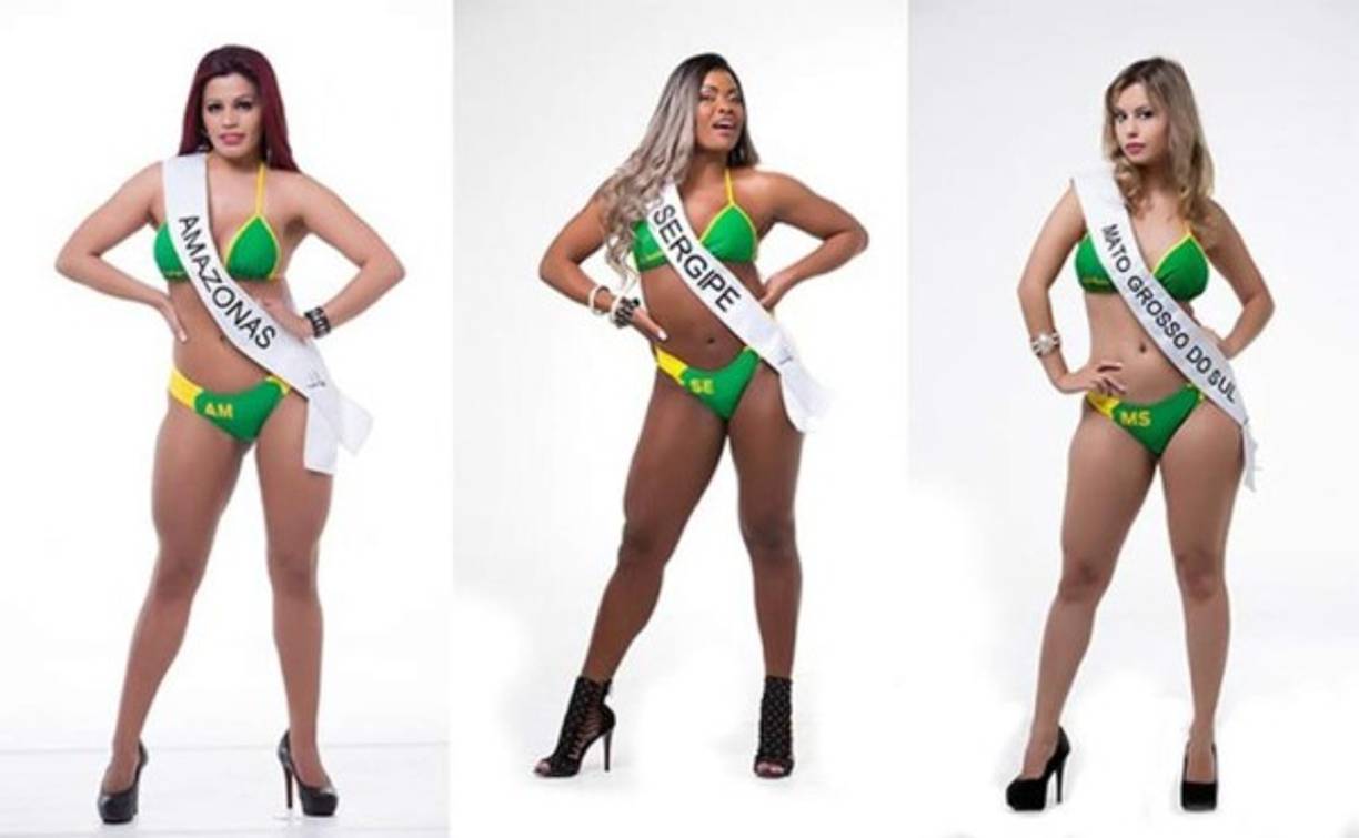 Mel Maia de Amazonas, Daiana Oliveira de Sergipe y Nathália Mendes de Mato Grosso do Sul.