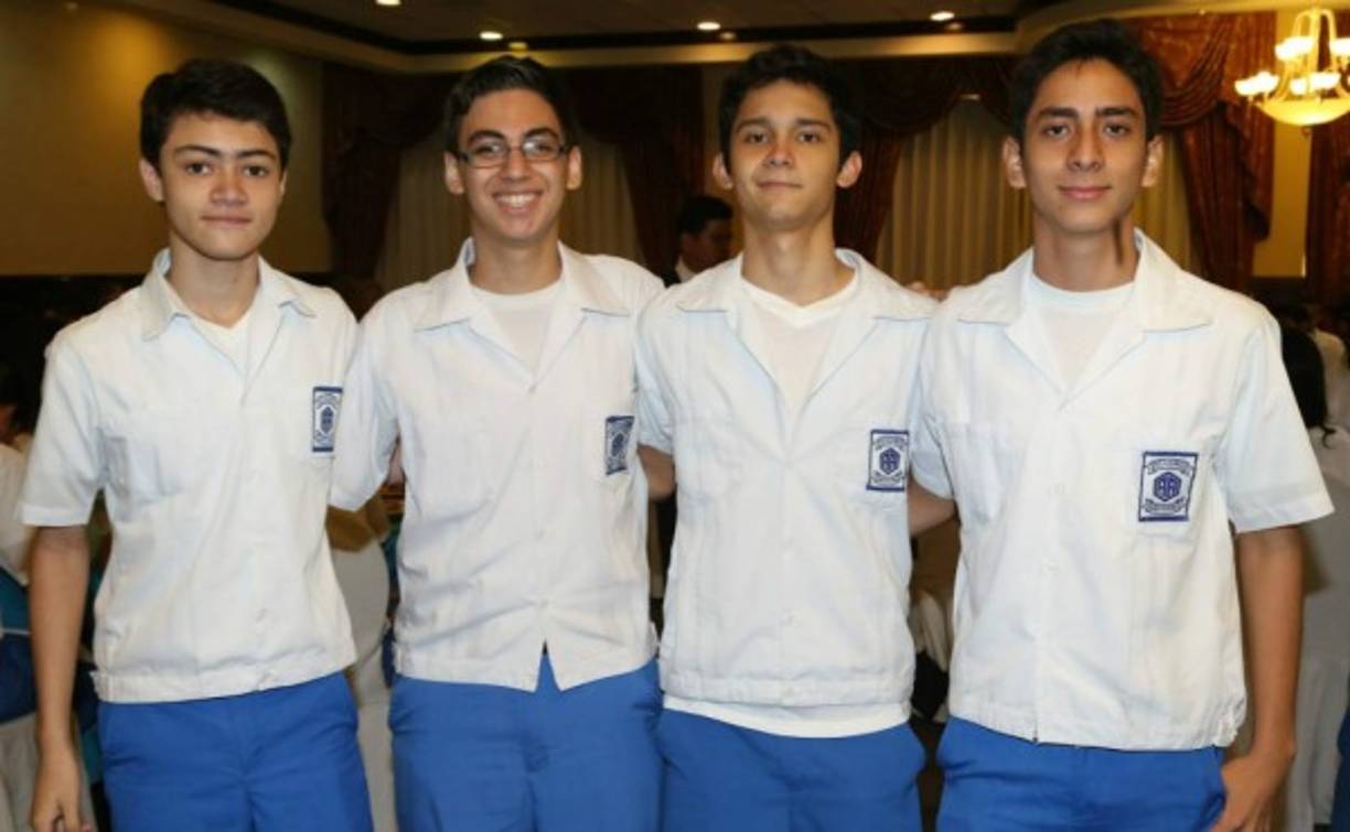 Allan Barahona, Óscar Girón, Luis Estrada y Daniel Ramírez.