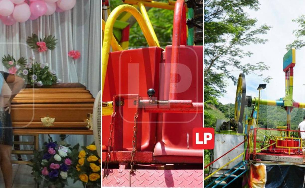 Entre lágrimas y tristeza, velan este lunes el cuerpo de una menor de edad que murió tras caer de un juego mecánico en Chinda, Santa Bárbara. 