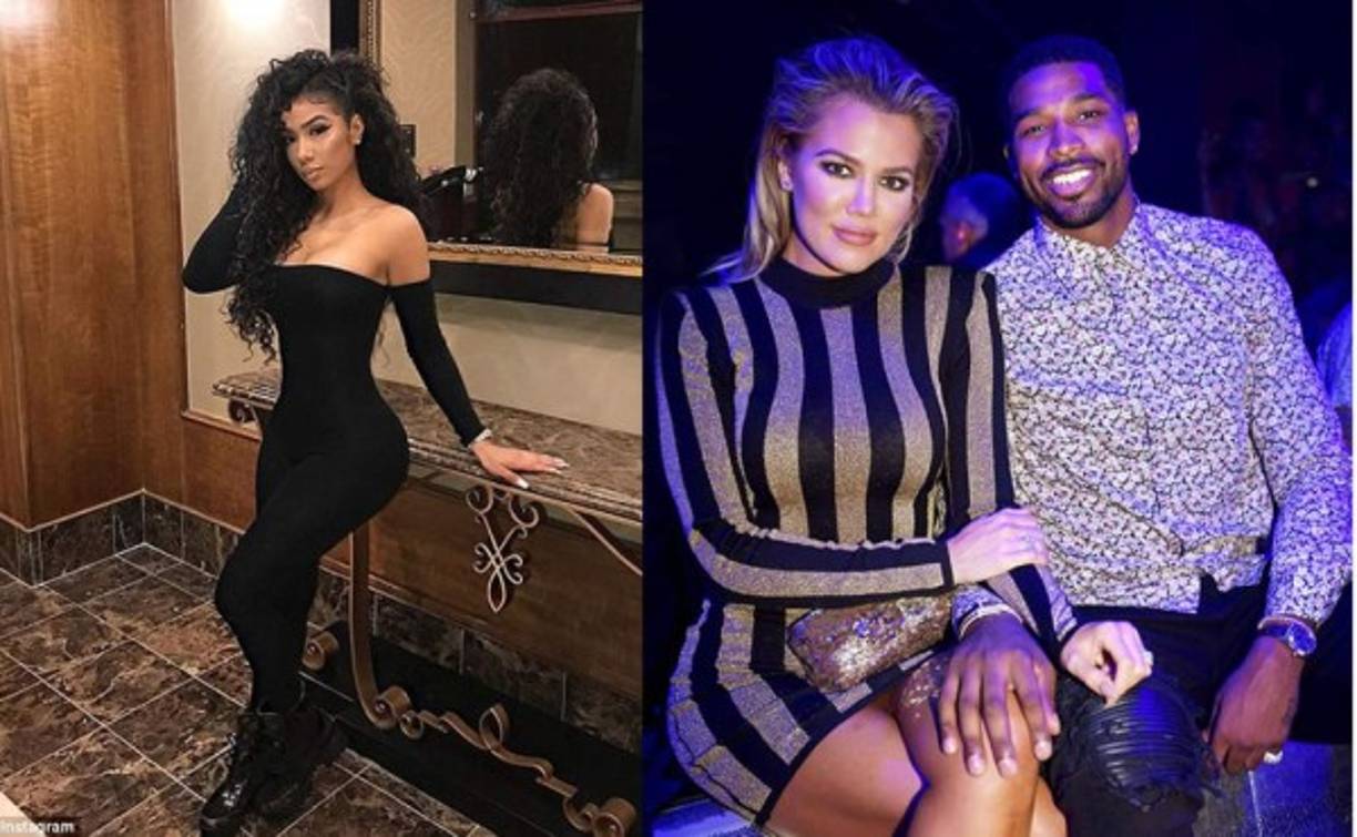 La mujer fue identificada como la misma que aparece besando a Tristan Thompson en un video reciente.