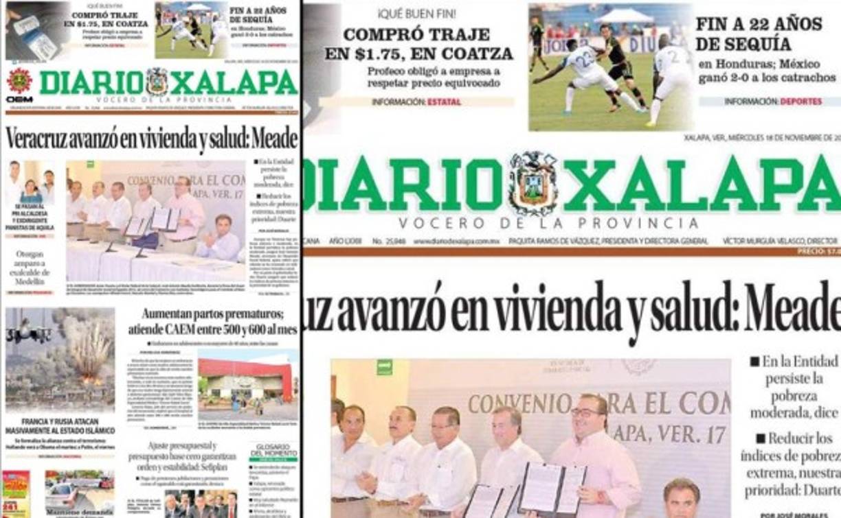 'Fin a 22 años de sequía', destaca Diario Xalapa.