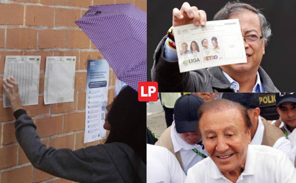 Los colombianos comenzaron a votar este domingo para elegir presidente entre el izquierdista Gustavo Petro y el independiente Rodolfo Hernández, dos candidatos ajenos a los partidos, con propuestas radicales de cambio para un país en crisis. Fotografías: EFE / AFP