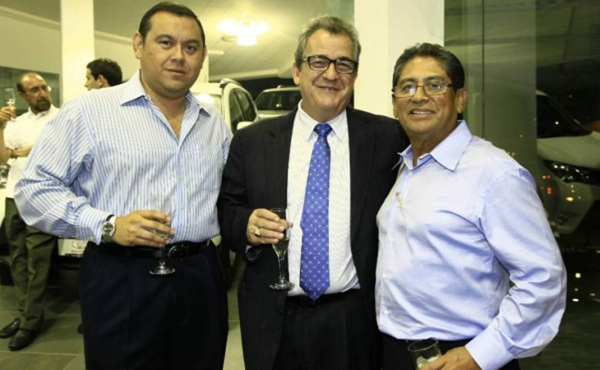Marco Tulio Ruiz, Mario Agüero y Vicente Carrión.