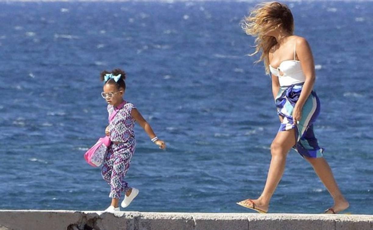 Para Beyoncé estos momentos son mágicos porque comparte con su familia.