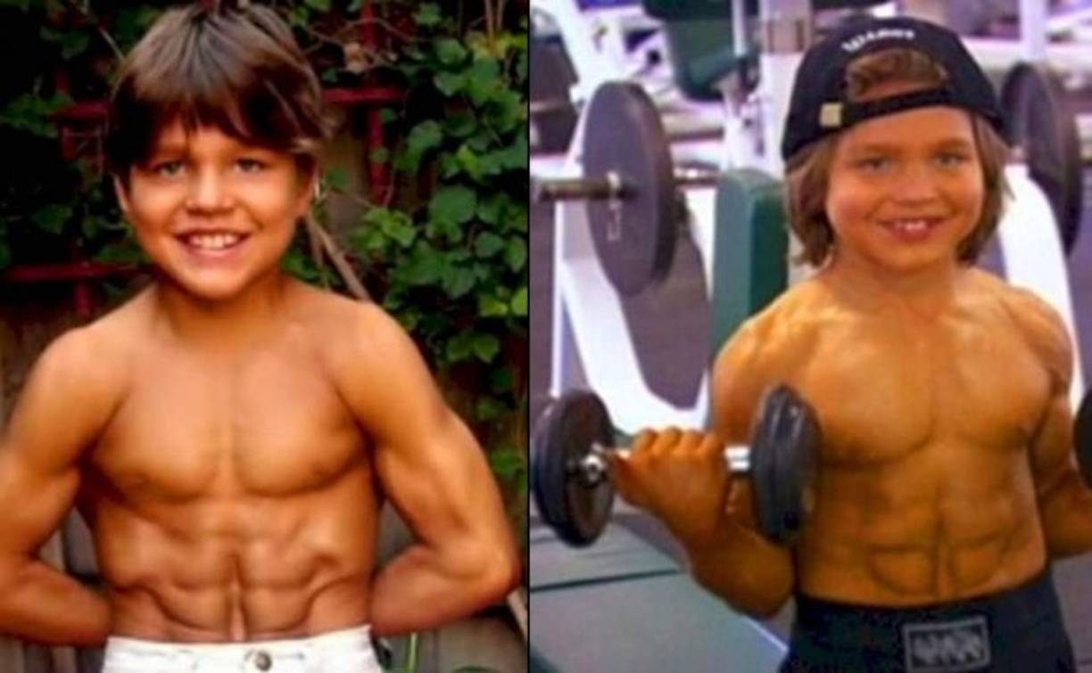 El pequeño Richard Sandrak sorprendió al mundo por su tonificado cuerpo cuando solo tenía 8 años.