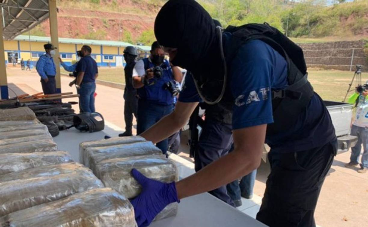 La Mara Salvatrucha había instalado un narcolaboratorio.