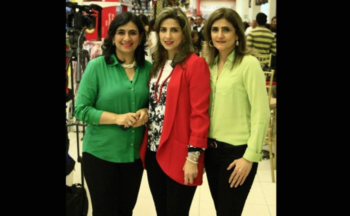 Giselle Mitri, Leyla Faraj y Lorena Hepburn.