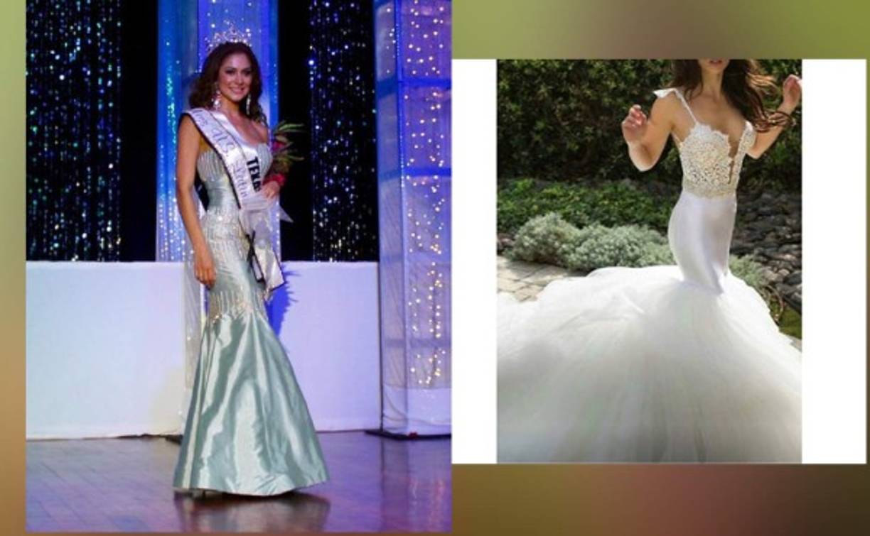 Alicia Monje, madre de Karla es la diseñadora oficial de sus vestidos de noche en esta competición. A la derecha les mostramos el traje color blanco que diseñó para Karla para lucirlo este sábado.