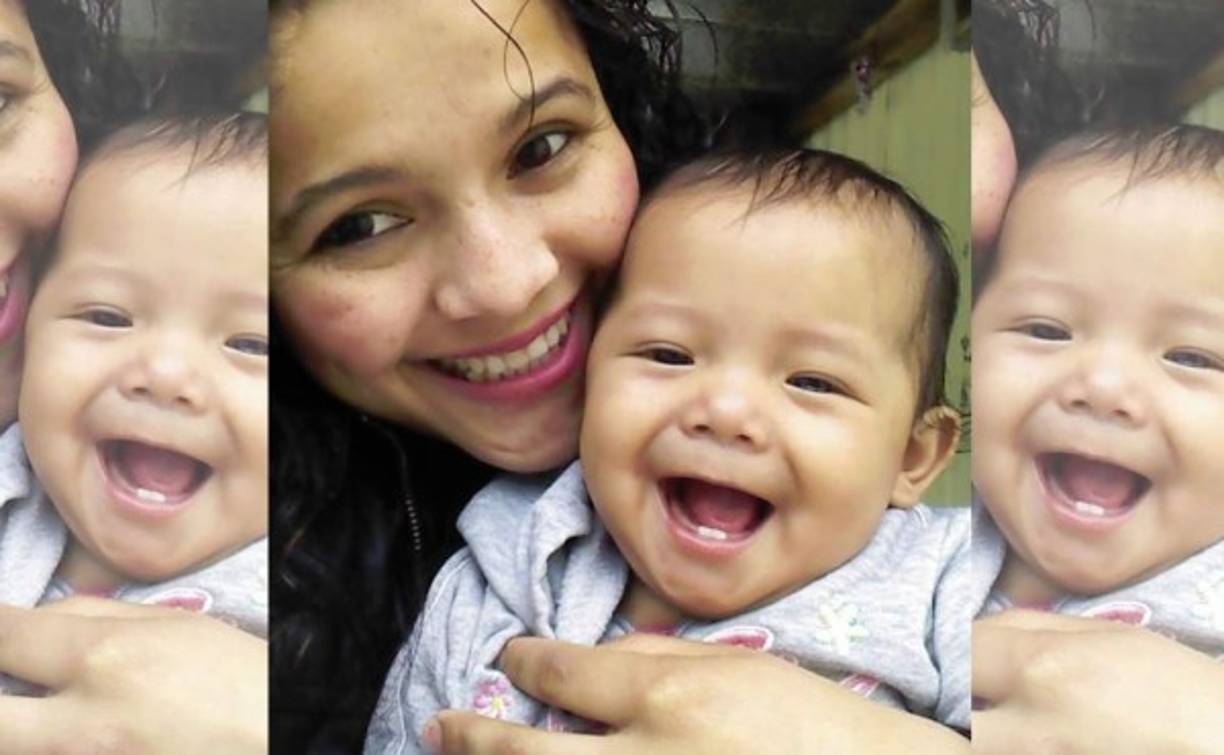 Kesil Nahory Menjibar Sanchez: 'Amo ser madre. Gracias le doy a Dios por esta hermosa bendición, mi hija Sharon'.