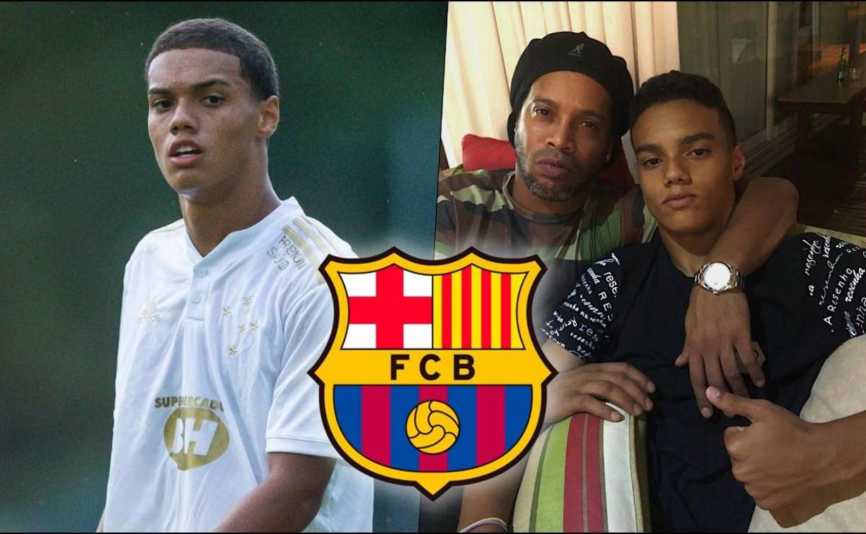 ¡El Barça ficha al hijo de Dinho! Joao de Assis Moreira, que así se llama el hijo de Ronaldinho Gaúcho, ha sido fichado por el FC Barcelona a sus 18 años después de desvincularse del Cruzeiro. El joven delantero centro jugará en el juvenil y tendrá proyección en el filial.
