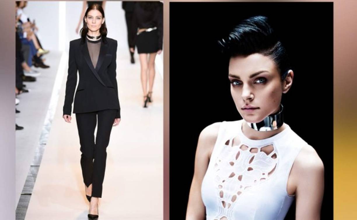 Puedes usar tu collar con blusas con cuello redondo alto, sí se puede!