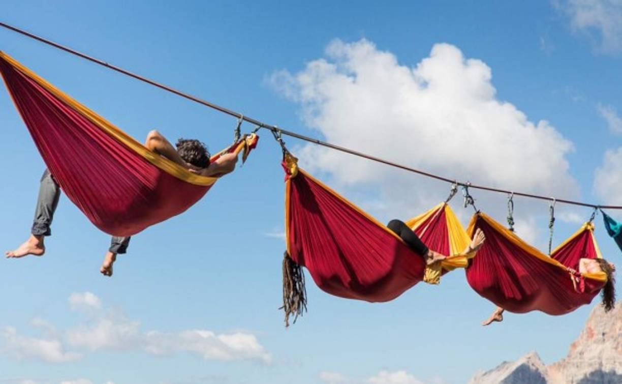 Turistas descansando en las alturas, otras de las imágenes destacadas.