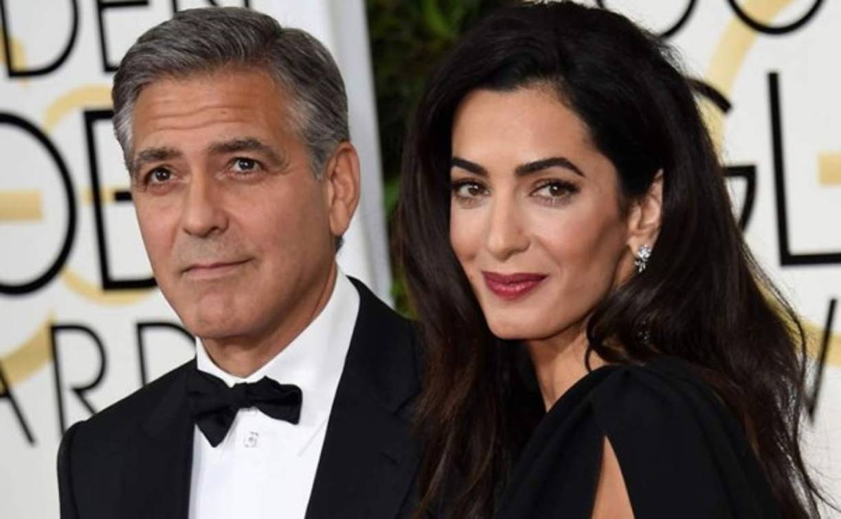 George Clooney (56), su esposa Amal Clooney (39).