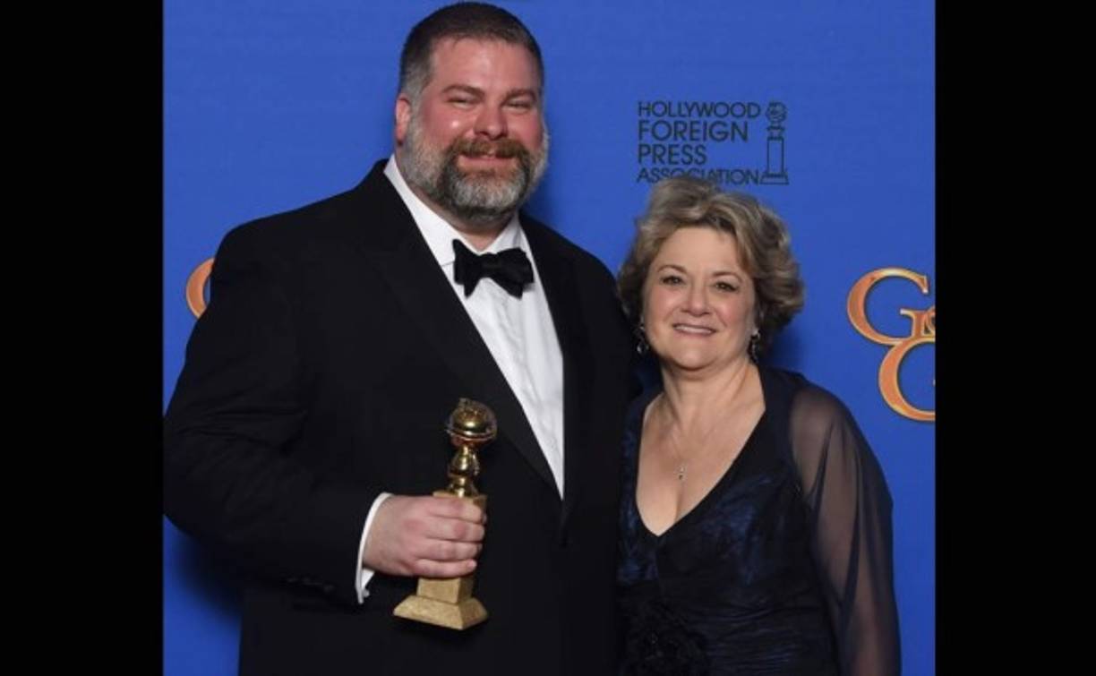 El escritor Bonnie Arnold y director Dean DeBlois de ¿Cómo entrenar a tu dragón II?