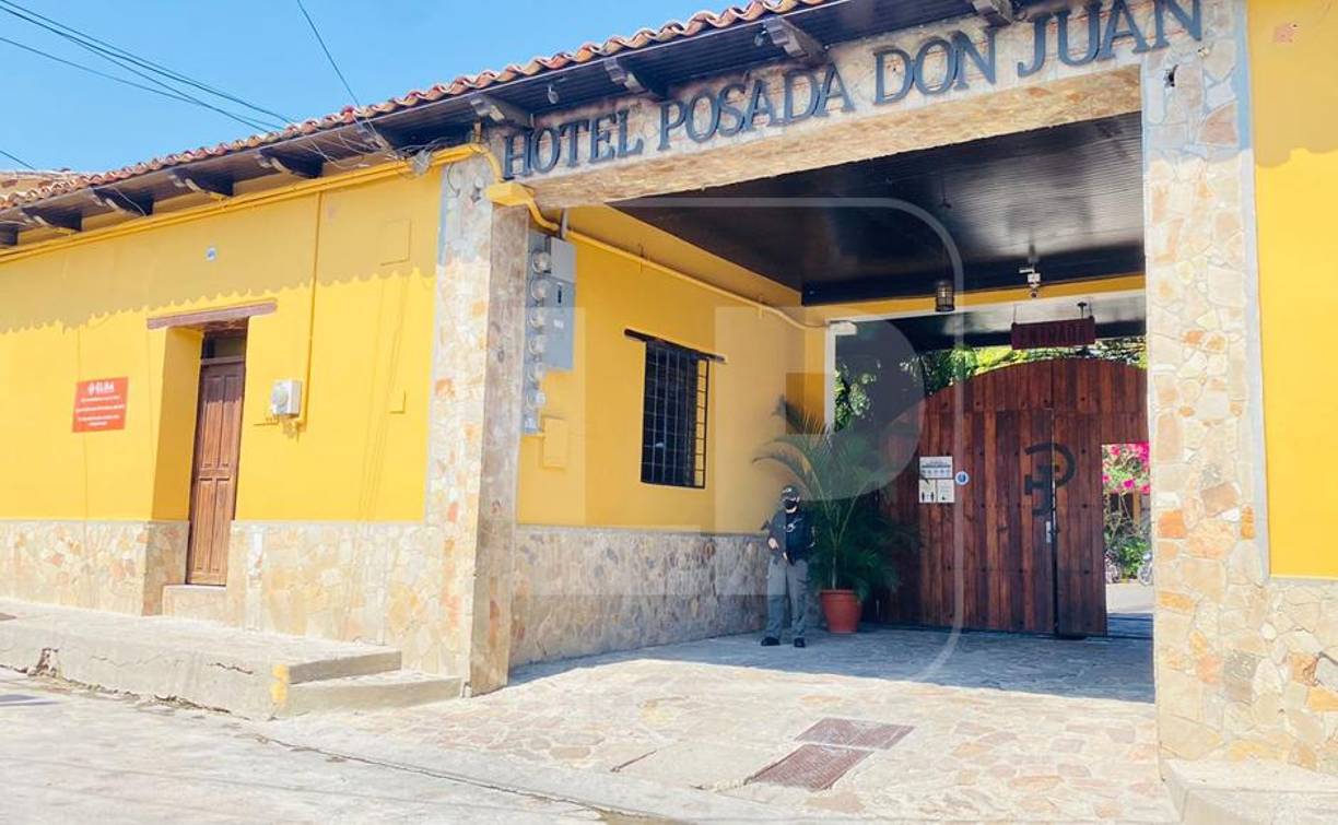 Imagen del hotel Posada Don Juan, uno de los sitios a los que llegaron las autoridades. 