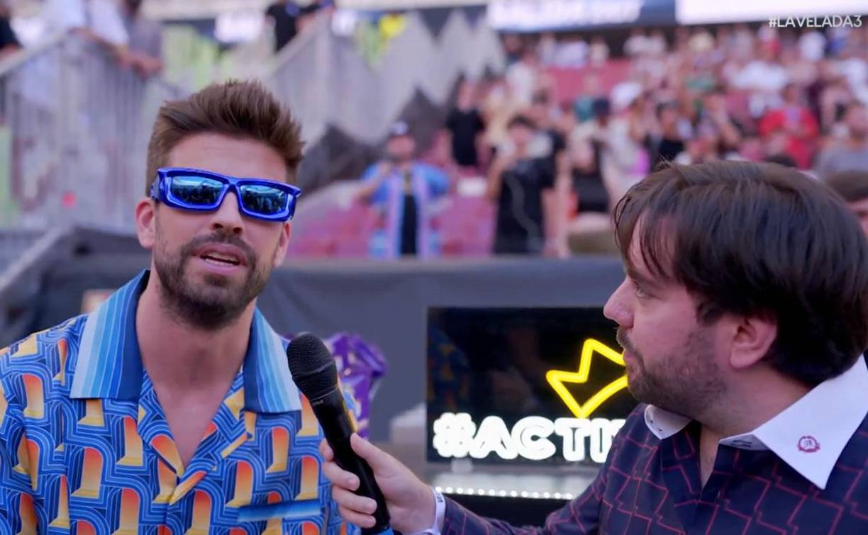 Gerard Piqué acompañó a su amigo Ibai Llanos en este enorme y tan esperado evento.