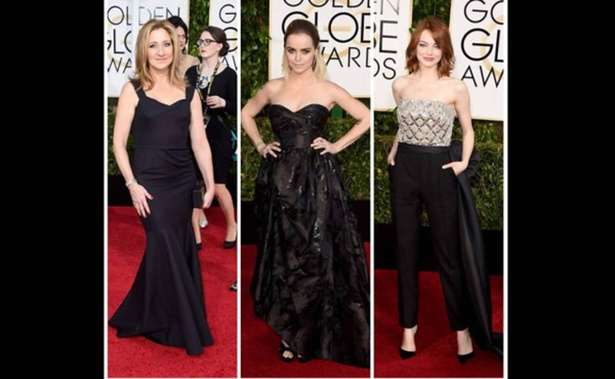 Edie Falco, Taryn Manning y Emma Stone.