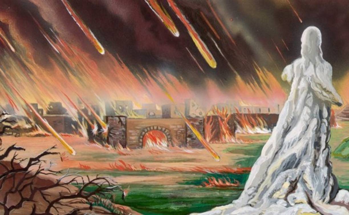 LA MUJER QUE SE CONVIERTE EN ESTATUA DE SAL: Génesis 19 cuenta la historia de Lot y su familia en medio de la destruccion en Sodoma y Gomorra. Los Ángeles que estaban con ellos les dijeron que huyeran y no miraran atrás. La esposa de Lot hizo caso y según relata la Biblia, se convirtió en estatura de sal.