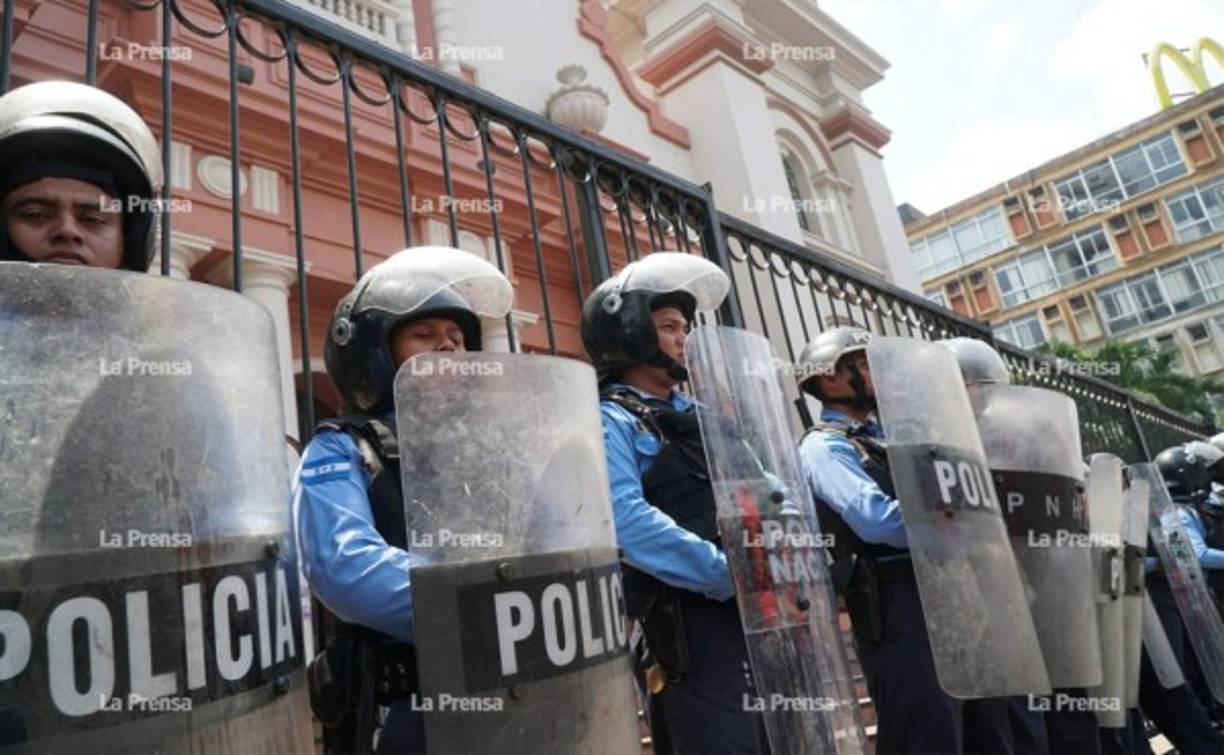 La manifestaciónd de obreros se desarrolló desde tempranas horas de este miércoles en las principales ciudades de Honduras.