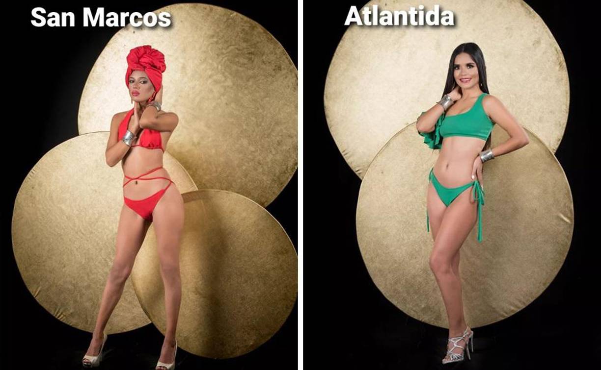 Yasmín Fuentes compite por San Marcos. Heydy Lemus por Atlántida