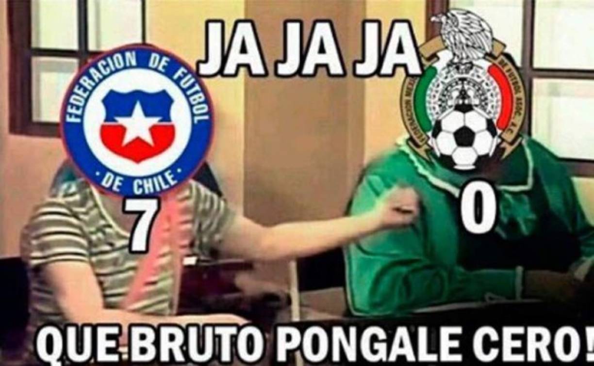 Las burlas a México no paran tras ser humillado en la Copa América Centenario por Chile, que le endosó un escandaloso 7-0. Estos son los memes que han llegado el día después de la paliza histórica.