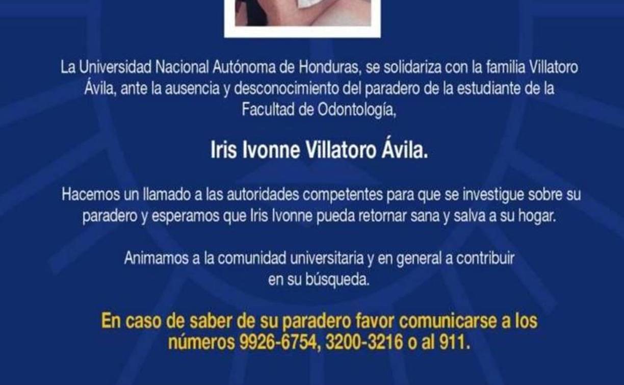 Datos a los que se pueden comunicar en caso de saber de su paradero. 